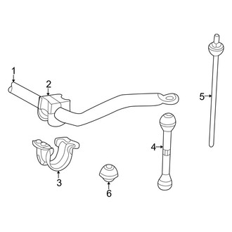 Mazda OE - Front Suspension - Stabilizer Bar & Components (With Torsion Bar Suspension)