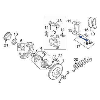 Mazda OE - Front Disc Brake Caliper Pin