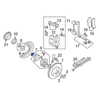 Mazda OE - Wheel Hub O-Ring