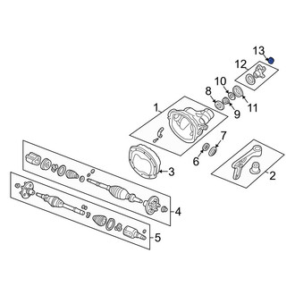 Mazda OE - Drive Shaft Pinion Yoke Nut