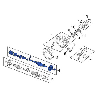 Mazda OE - Front Right CV Axle Assembly