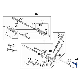 Mazda OE - Inner Steering Tie Rod End