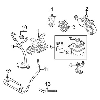 Mazda OE - Steering Gear & Linkage - Pump & Hoses (3.0L)