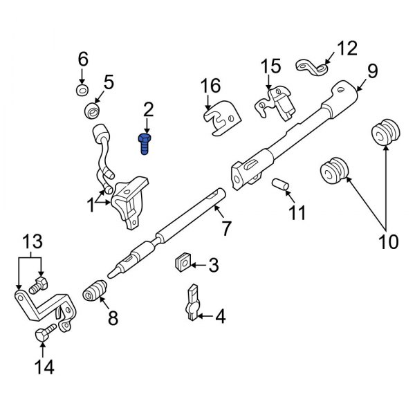 Automatic Transmission Manual Control Lever Retaining Pin