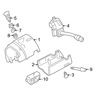 Mazda OE - Steering Column - Shroud, Switches & Levers (With Tilt Wheel)