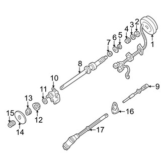 Mazda OE - Steering Column - Shaft & Internal Components (With Tilt Wheel)