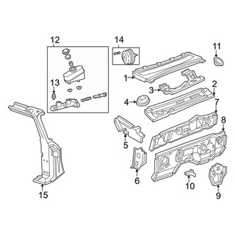 Mazda OE - Cab - Components on Dash Panel (Regular Cab), (Regular Cab)