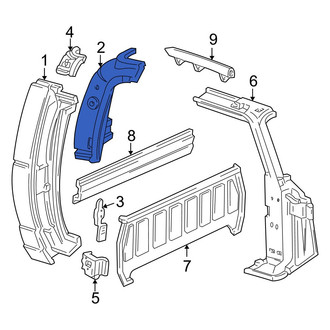 Mazda OE - Right Inner Body B-Pillar