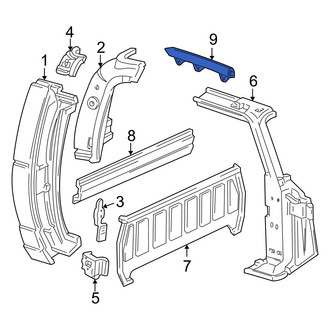 Mazda OE - Right Roof Drip Molding