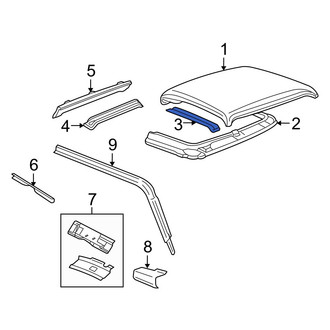Mazda OE - Center Roof Panel Reinforcement