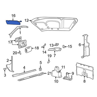 Mazda OE - Right Sun Visor