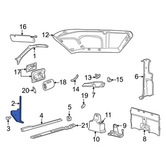 Mazda OE - Right Kick Panel Trim