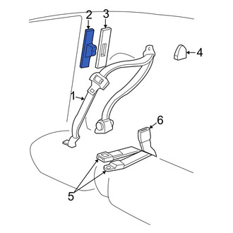 Mazda OE - Front Seat Belt Height Adjuster