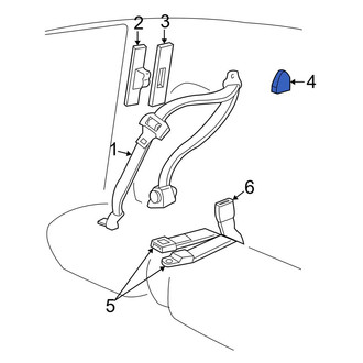 Mazda OE - Front Seat Belt Anchor Plate Cover