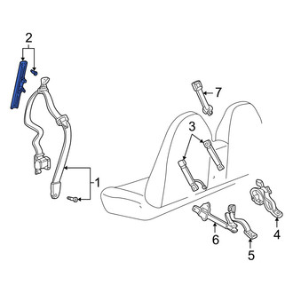 Mazda OE - Front Seat Belt Height Adjuster