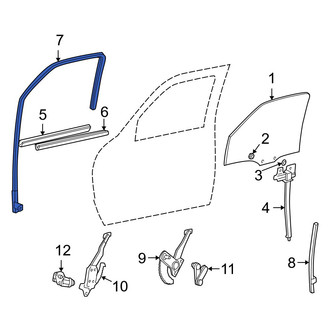 Mazda OE - Front Right Window Channel