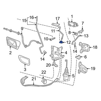 Mazda OE - Left Door Lock Rod Clip