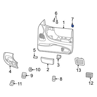 Mazda OE - Front Door Lock Knob Bezel
