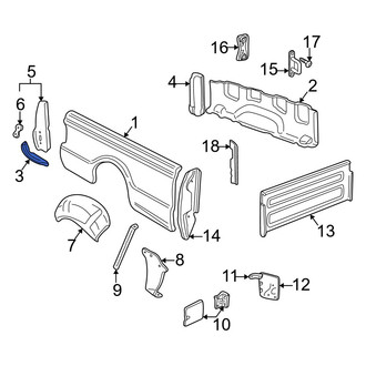 Mazda OE - Left Truck Bed Panel Reinforcement