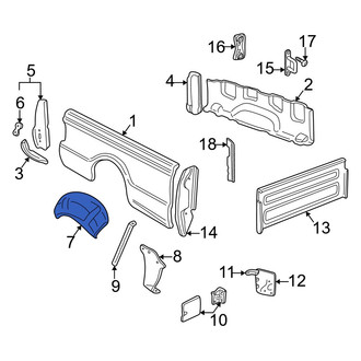 Mazda OE - Rear Right Wheel Housing Side Panel