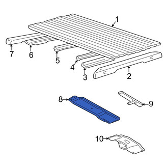 Mazda OE - Rear Center Truck Bed Floor Heat Shield
