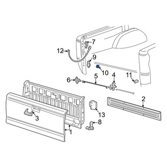 Mazda OE - Rear Left Tailgate Hinge Spacer