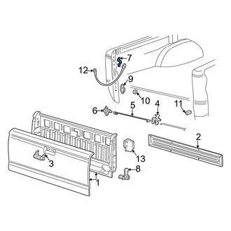Mazda OE - Rear Tailgate Striker Plate