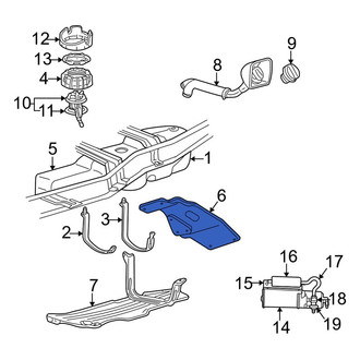 Mazda OE - Rear Rearward Fuel Tank Shield