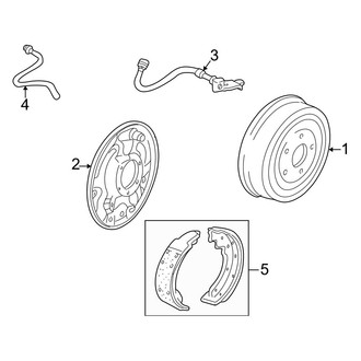 Mazda OE - Rear Suspension - Brake Components