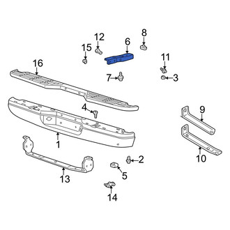 Mazda OE - Rear Left Bumper Face Bar Bracket