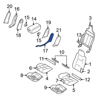 Mazda OE - Front Left Outer Seat Armrest Bracket