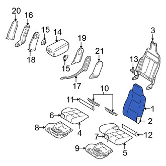 Mazda OE - Front Right Seat Back Cushion Cover