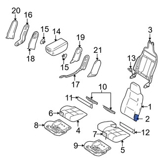 Mazda OE - Front Seat Back Cushion
