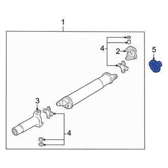 Mazda OE - Rear Drive Shaft Flange Yoke