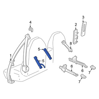 Mazda OE - Front Right Seat Belt Receptacle