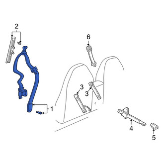 Mazda OE - Front Right Seat Belt Lap and Shoulder Belt