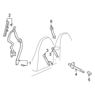 Mazda OE - Restraint Systems - Front Seat Belts (Bucket Seats)