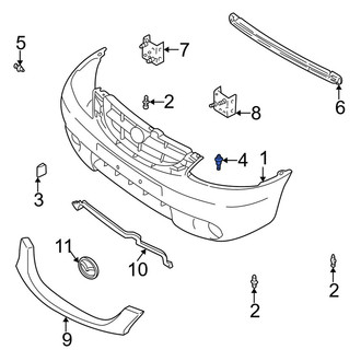 Mazda OE - Bumper Cover Bolt