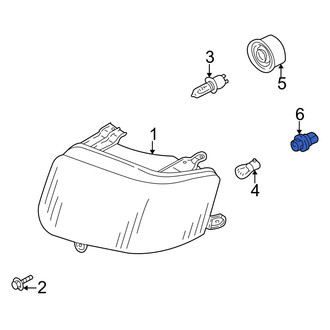 Mazda OE - Front Headlight Socket