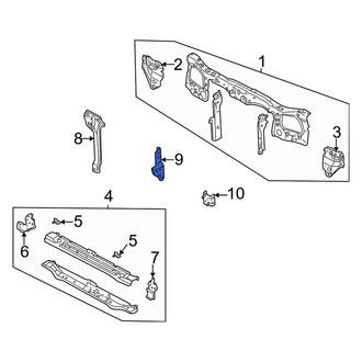 Mazda OE - Right Tow Hook Bracket