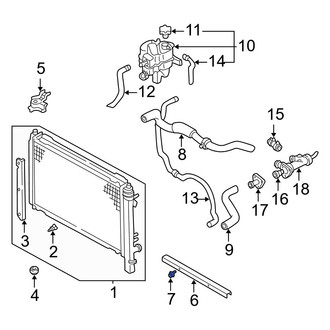 Mazda OE - Radiator Support Access Cover Clip
