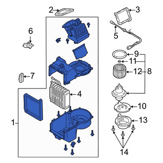 Mazda OE - HVAC Unit Case Assembly