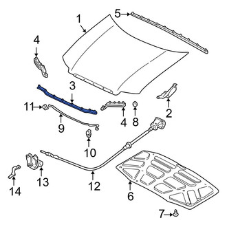 Mazda OE - Front Hood Seal