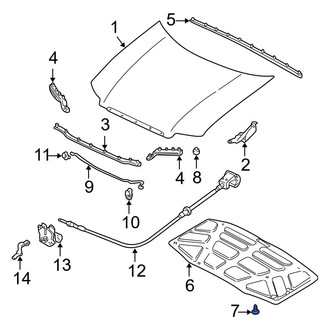 Mazda OE - Hood Insulation Pad Clip