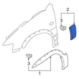 Mazda OE - Left Fender Molding