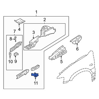 Mazda OE - Front Right Floor Pan Reinforcement