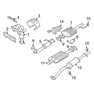 Mazda OE - Exhaust System - Exhaust Components