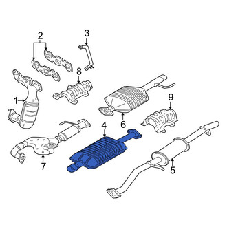 Mazda OE - Exhaust Muffler
