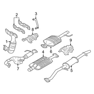 Mazda OE - Exhaust System - Exhaust Components (3.0L)