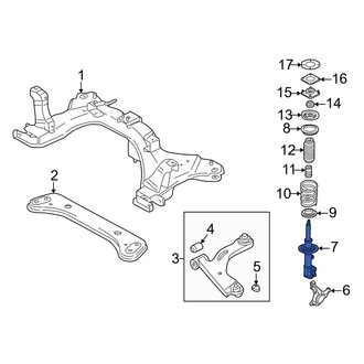 Mazda OE - Front Left Suspension Strut